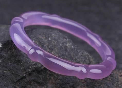 巴西玛瑙浅紫色扁条玉石手镯高冰紫罗兰玉髓女款玉镯手环一件代发-阿里巴巴