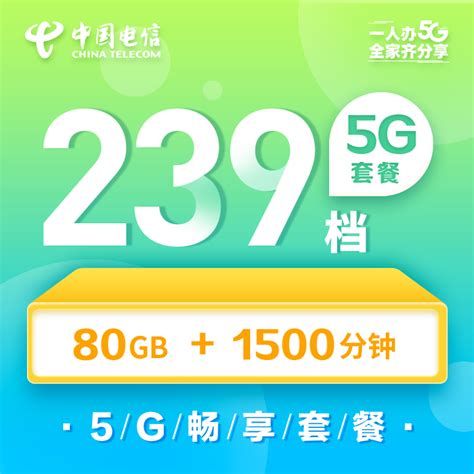 上海电信5G畅享套餐239档-上海电信掌上营业厅