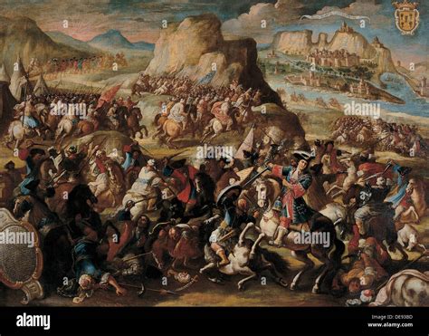 The Battle of Oran, 1699. Artist: Palomino de Castro y Velasco, Acisclo ...