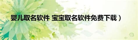 宝宝取名软件下载|中华取名王绿色官方安装版下载下载-Win11系统之家