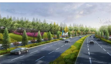 河南洛阳洛吉快速通道孟洛交界至孟津县城段绿化工程_设计素材_ZOSCAPE-建筑园林景观规划设计网