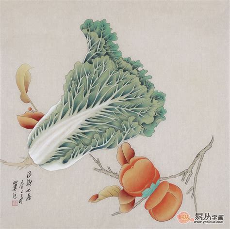 中国古代寓意美好的“百”图绘画作品欣赏_张雄艺术网