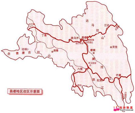 昌都地图图片