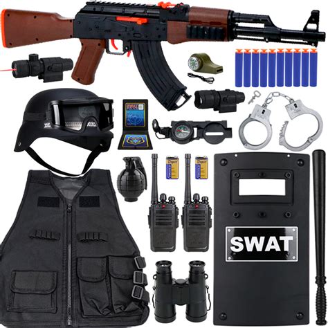 儿童小战术玩具套装男孩警察装备全套ak一47软弹枪仿真ak47玩具枪-淘宝网