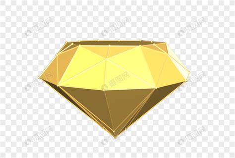 C4D金色钻石晶体模型元素素材下载-正版素材402027040-摄图网