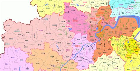 杭州八大区分布地图,杭州区分布图,杭州区域划分图_大山谷图库