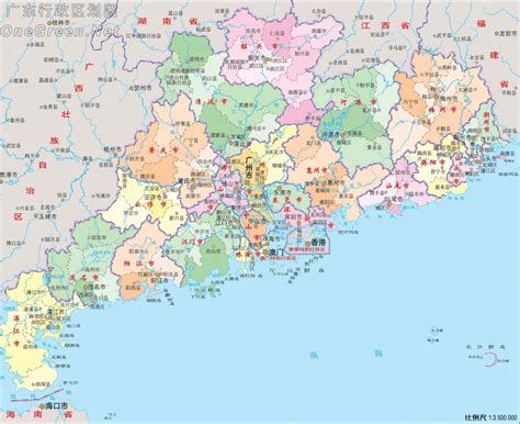 广东行政地图图片