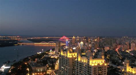 中国黑龙江哈尔滨市夜景航拍,都市风光,建筑摄影,摄影,汇图网www.huitu.com