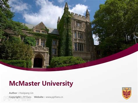 McMaster University powerpoint template download | 麦克马斯特大学PPT模板 ...