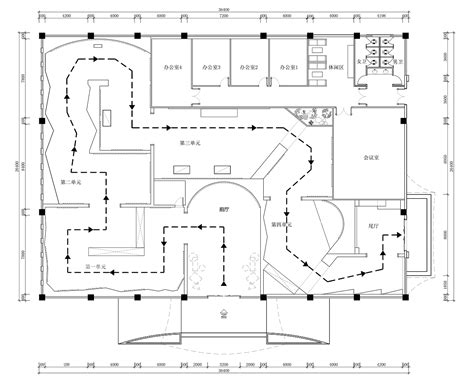 2000平方家具公司办公室平面设计-办公室设计平面图