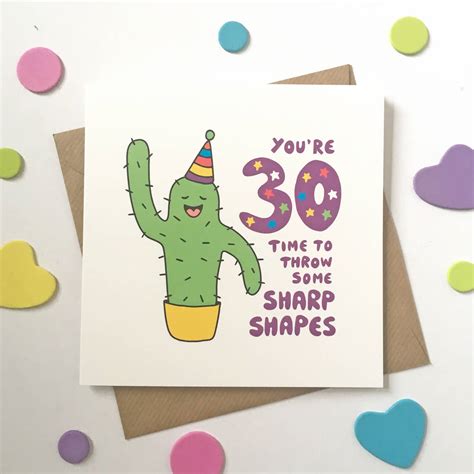 30 Birthday Card By Ladykerry Illustrated Gifts | notonthehighstreet.com