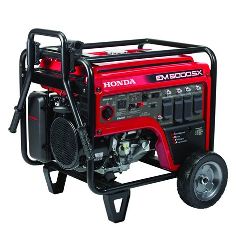 Honda EM5000SX with CO-MINDER Model Info |Deluxe 5000 Watt Portable Generator | Honda ...