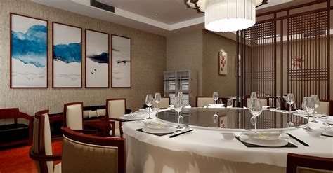 酒店包间 餐厅包间设计案例效果图_美国室内设计中文网