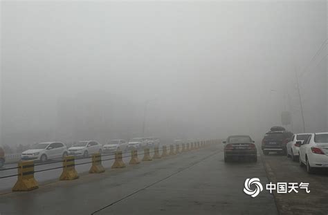 河北保定大雾弥漫 能见度差-天气图集-中国天气网