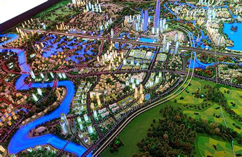 城市规划沙盘模型制作案例-卓璟模型