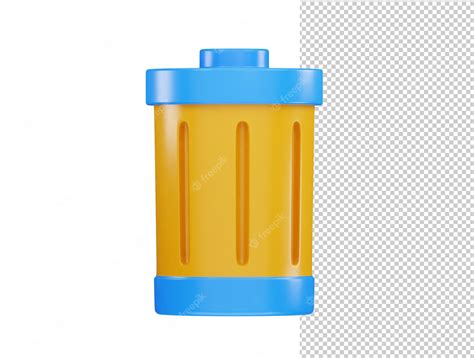Premium PSD | Trash can trash bin icon 3d rendering vector illustration