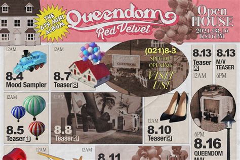 Red Velvet将于8月16日回归，新专辑《Queendom》日程海报公开！_凤凰网