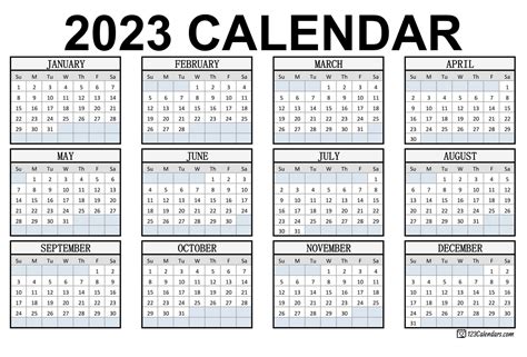 2023 24 Calendar Printable