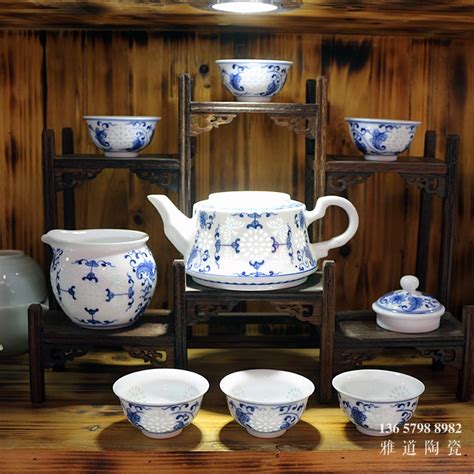 景德镇茶具伴手礼定做，陶瓷茶具礼品定制LOGO