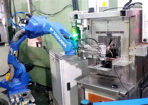五金件加工自动上下料机器人-广州精井机械设备公司