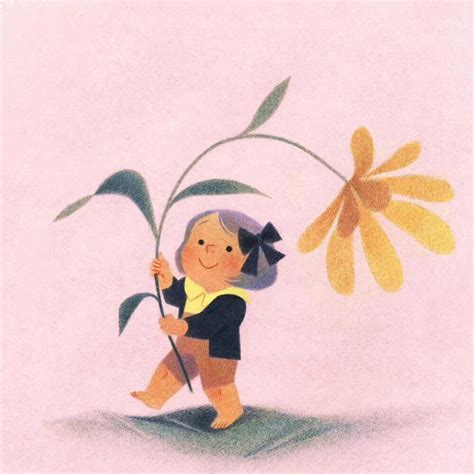 插画治愈温柔女生头像