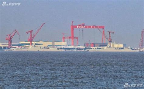 颜值相当高：中国两艘055万吨大驱同框亮相_新浪图片