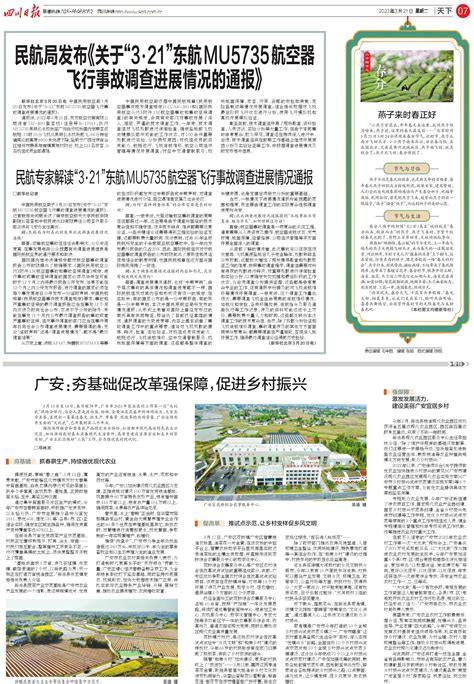 广安：夯基础促改革强保障，促进乡村振兴---四川日报电子版