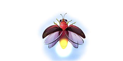萤火虫卡通虫子素材免费下载 - 觅知网