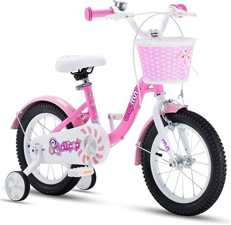 RoyalBaby Chipmunk Girls Kids Bike Bicycle with Basket Training Wheels ...