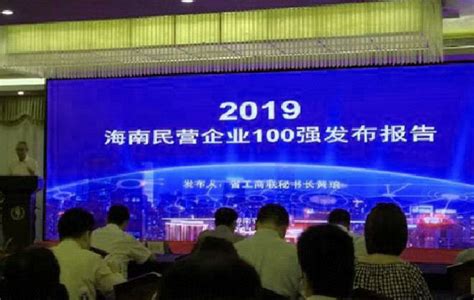 2019海南省民营企业100强名单发布(附全名单)-海南软件公司