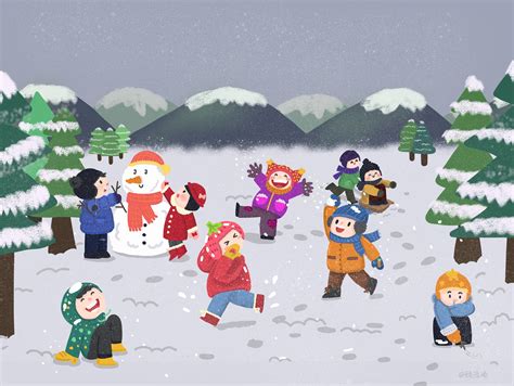 儿童绘本《下雪了》|插画|绘本|机器人61号 - 原创作品 - 站酷 (ZCOOL)