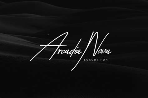 清冷奢侈感英文手写字体素材 Arcadia-Nova Handwritten / Luxury / Script Font – 设计小咖