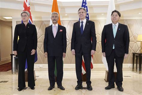 日本外相林芳正缺席G20外长会议后，又前往印度参加“四方安全对话”外长会议