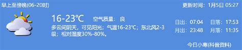 2021年1月5日深圳天气多云间阴天气温16-23℃_深圳之窗