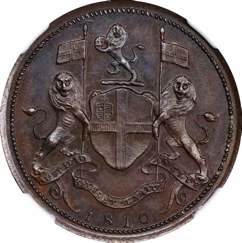 1810年英国联合东印度公司槟城1分。伦敦铸币厂。NETHERLANDS EAST INDIES. British Pulu Penang ...