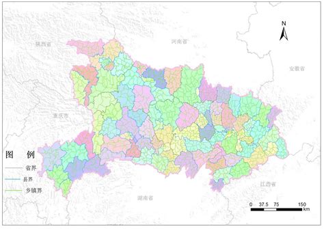 湖北省政区图_湖北地图_初高中地理网