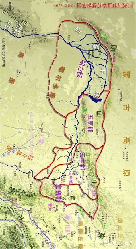 河套地区地图图片