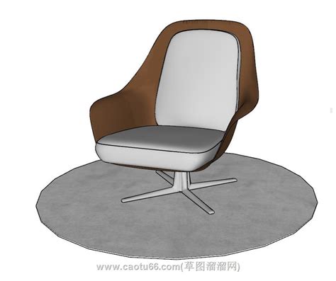 单人椅单椅草图大师官网草图模型(ID61652)_skp模型_免费SU模型