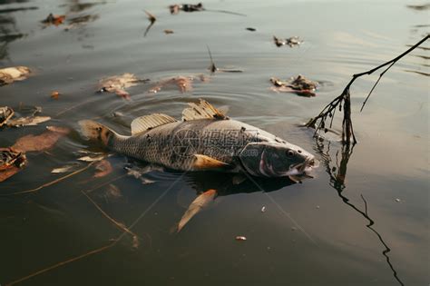 河流中漂浮的死鱼高清图片下载-正版图片600352608-摄图网
