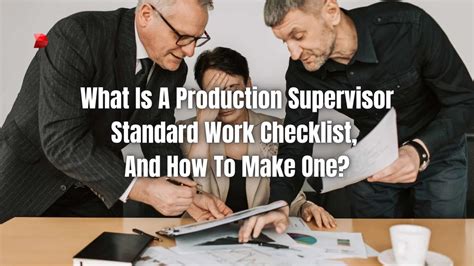Production Supervisor Standard Work Guide - DataMyte