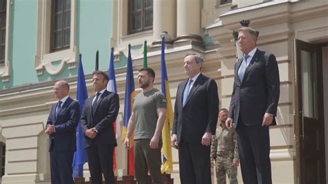 法德意领导人到访乌克兰 与泽连斯基会晤