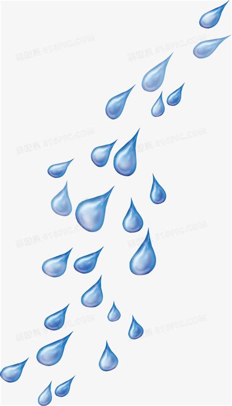 漂浮漂亮蓝色雨滴图片免费下载_PNG素材_编号1kxike0e4_图精灵