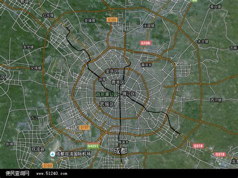 成都市地图 - 成都市卫星地图 - 成都市高清航拍地图 - 便民查询网地图
