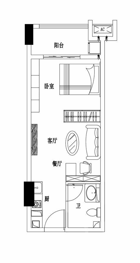 25平方单身公寓装修设计