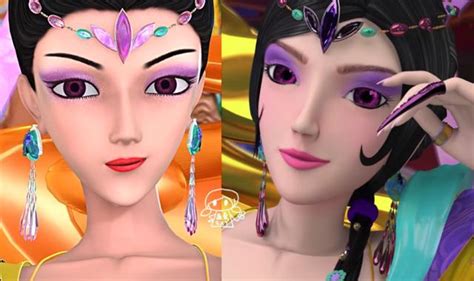 旧版精灵梦叶罗丽圣级仙子的改版造型，灵公主换浓妆，辛灵最辣眼