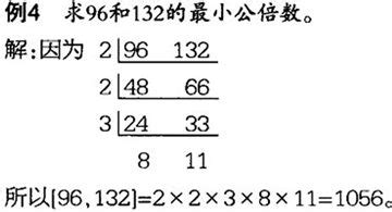 补充知识：用短除法求三个数的最小公倍数
