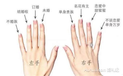 左手带戒指五个手指的含义图【婚礼纪】