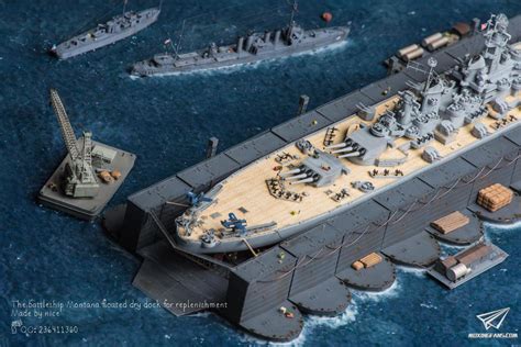 1/700蒙大拿号战列舰浮动干船坞场景_静态模型爱好者--致力于打造最全的模型评测网站