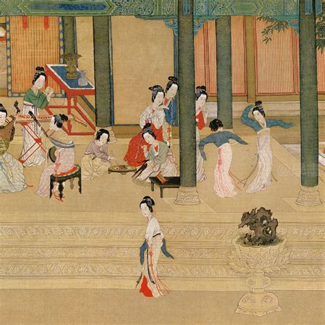 汉宫春晓图图片