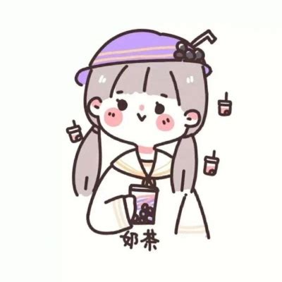 非主流卡通头像带字女生